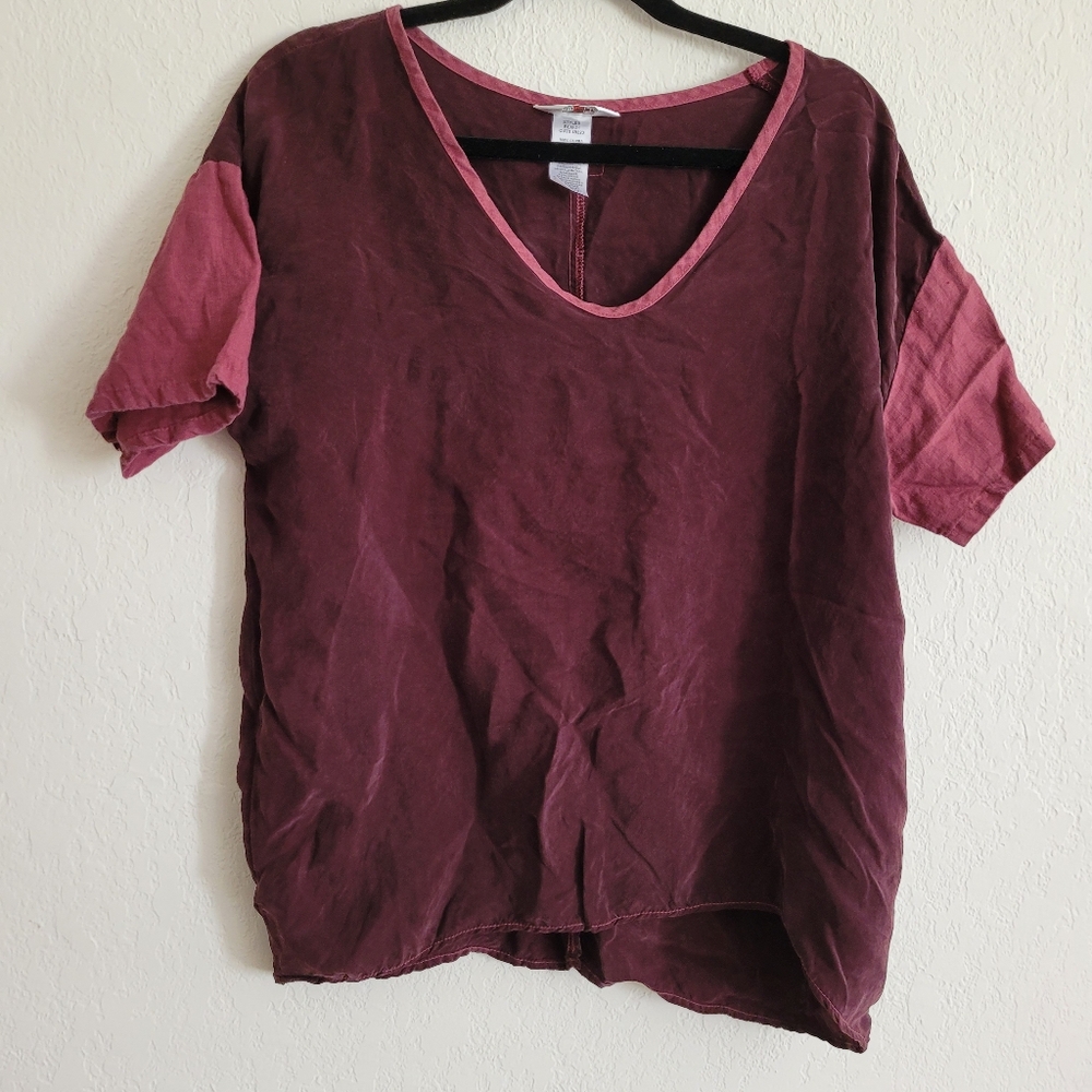 Hard tail forever maroon top | size s